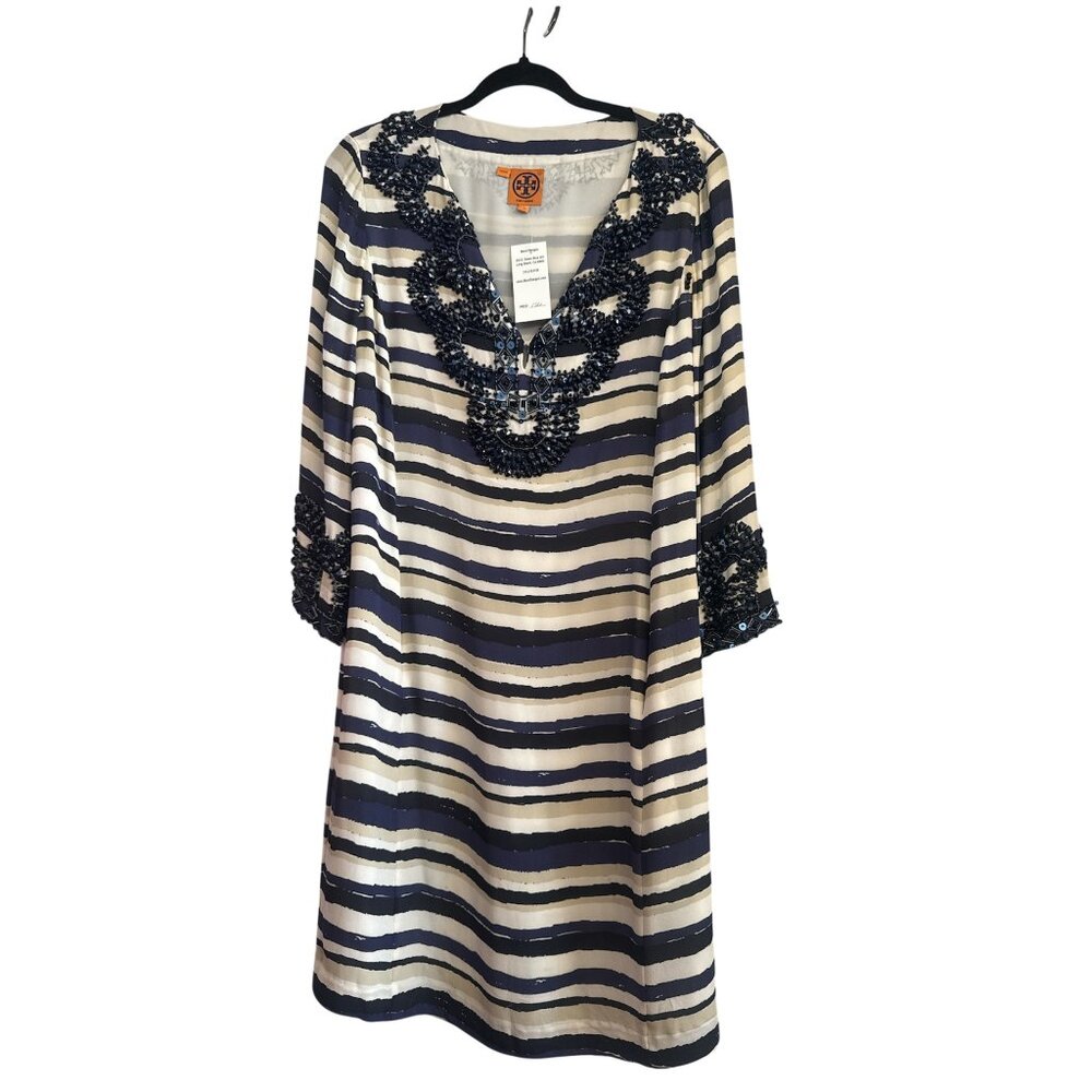 Tory Burch stripped dress.
